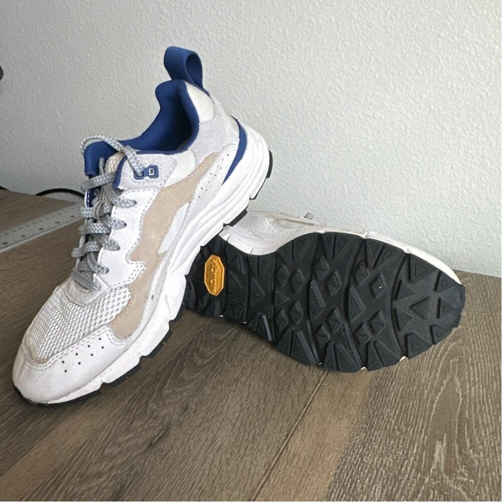 Brandblack Los Angeles Nomo Sneakers Womens Size 7 White Blue Vibram Trail Mesh